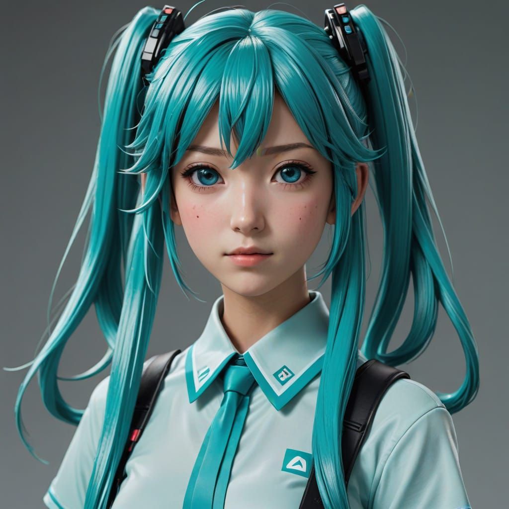 Hyper Realistic Vocaloid Idol Miku