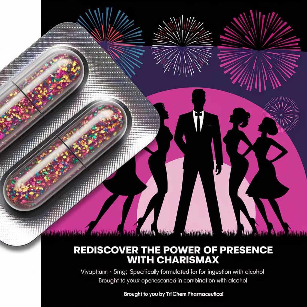 Charismax Pharmaceutical Ad: 1960s Style