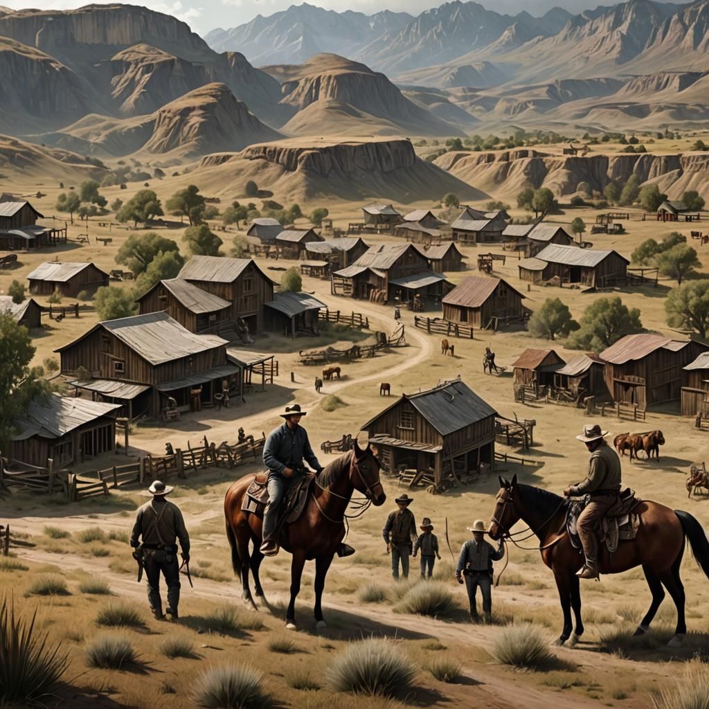 Ranch Hands Matte Painting