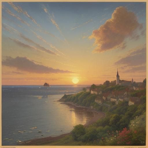 Mouse in Exile: Vintage Travel Poster in Impressionist Style