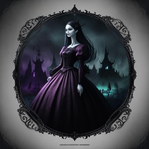 Alice in Eerie Wonderland: Surreal Playing Card Scene