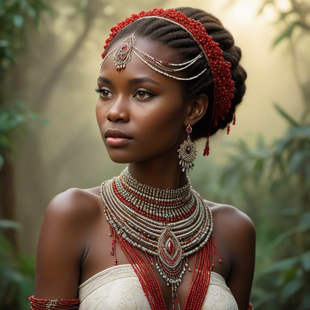 Samburu Goddess in Vibrant Beaded Splendor