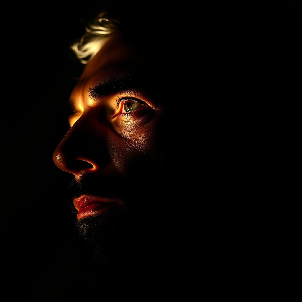 Ethereal Figure Emerges from Radiant Light