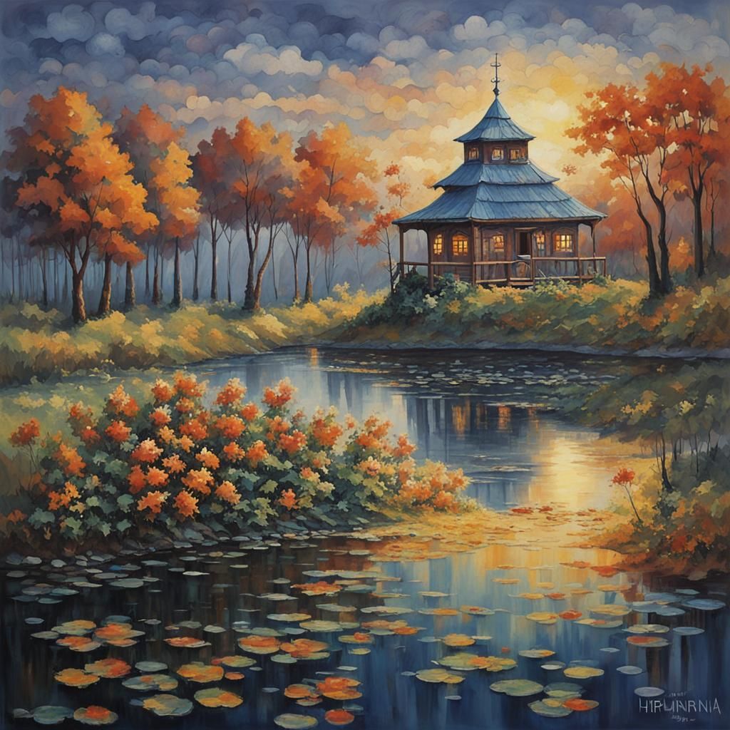 Glowing Nirnroot Plant in Dark Water