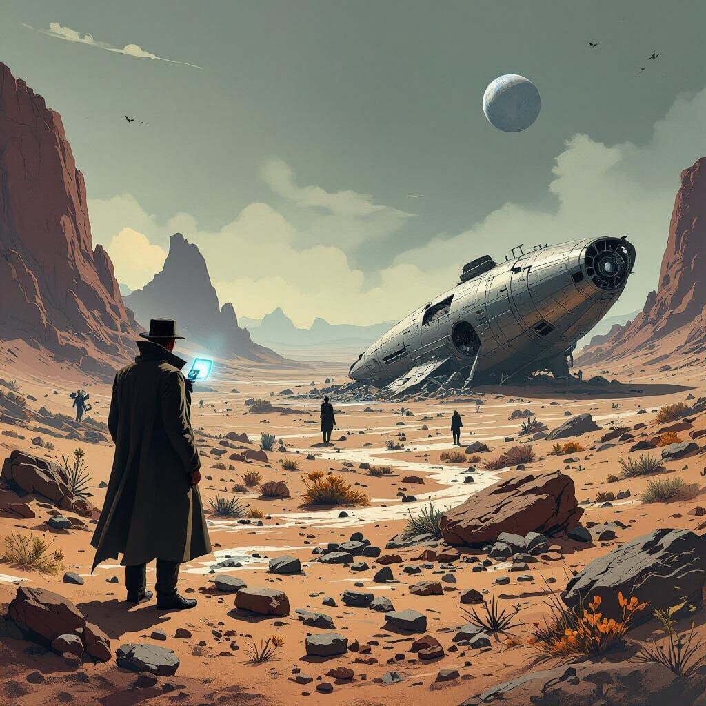 Sherlock Holmes on Alien Planet, Pulp Sci-Fi Style