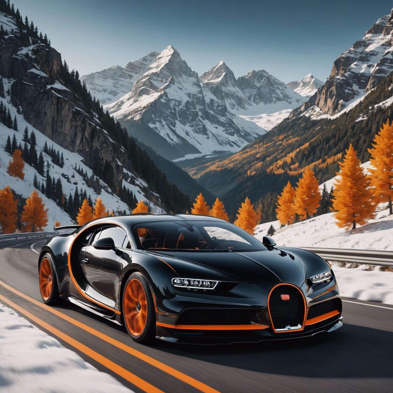 Bugatti Chiron Super Sport in Colorado Mountains