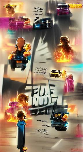 Lego Movie: Fast & Furious Animation Concept Art