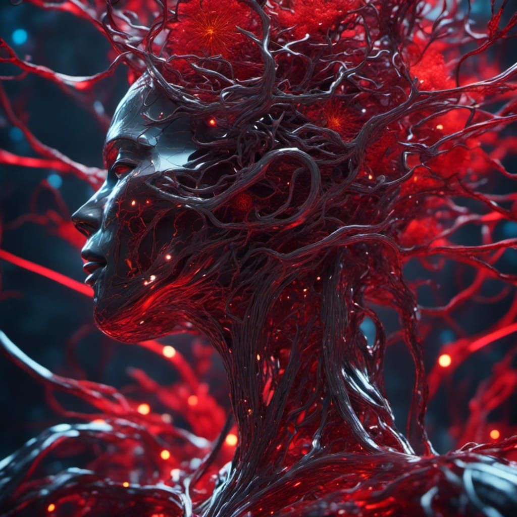 Afrofuturistic Angel Versus Demon Showdown