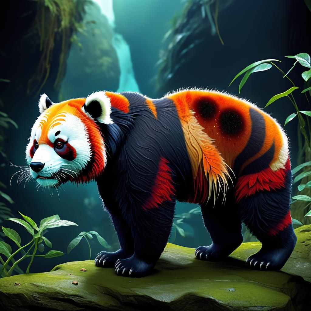 Exoplanet: Tiger, Panda, and Red Panda Aliens