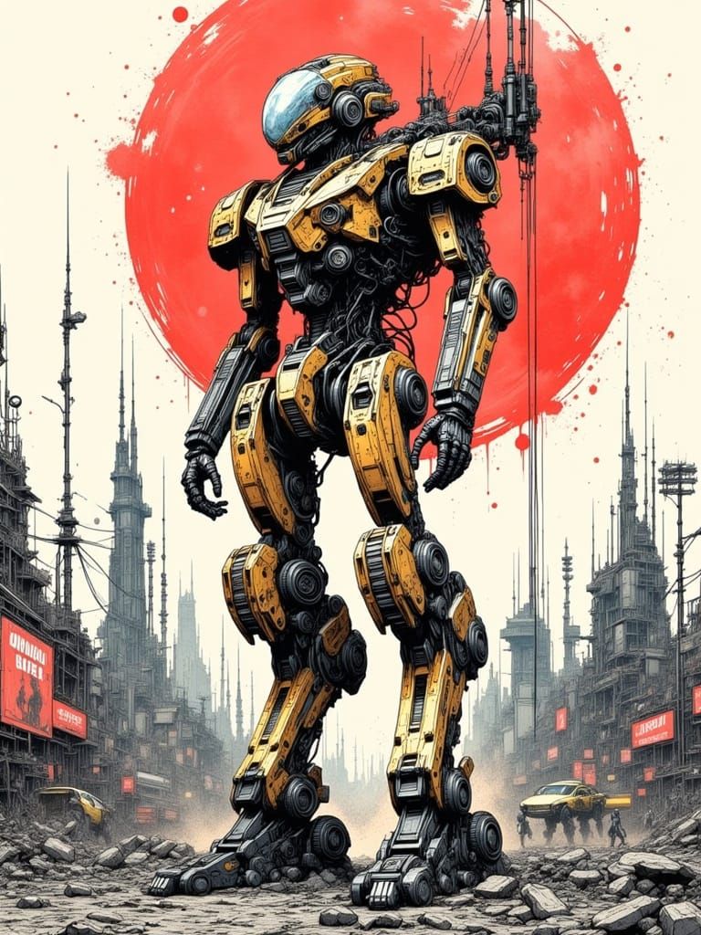 Robot God Comic Book Cover Art