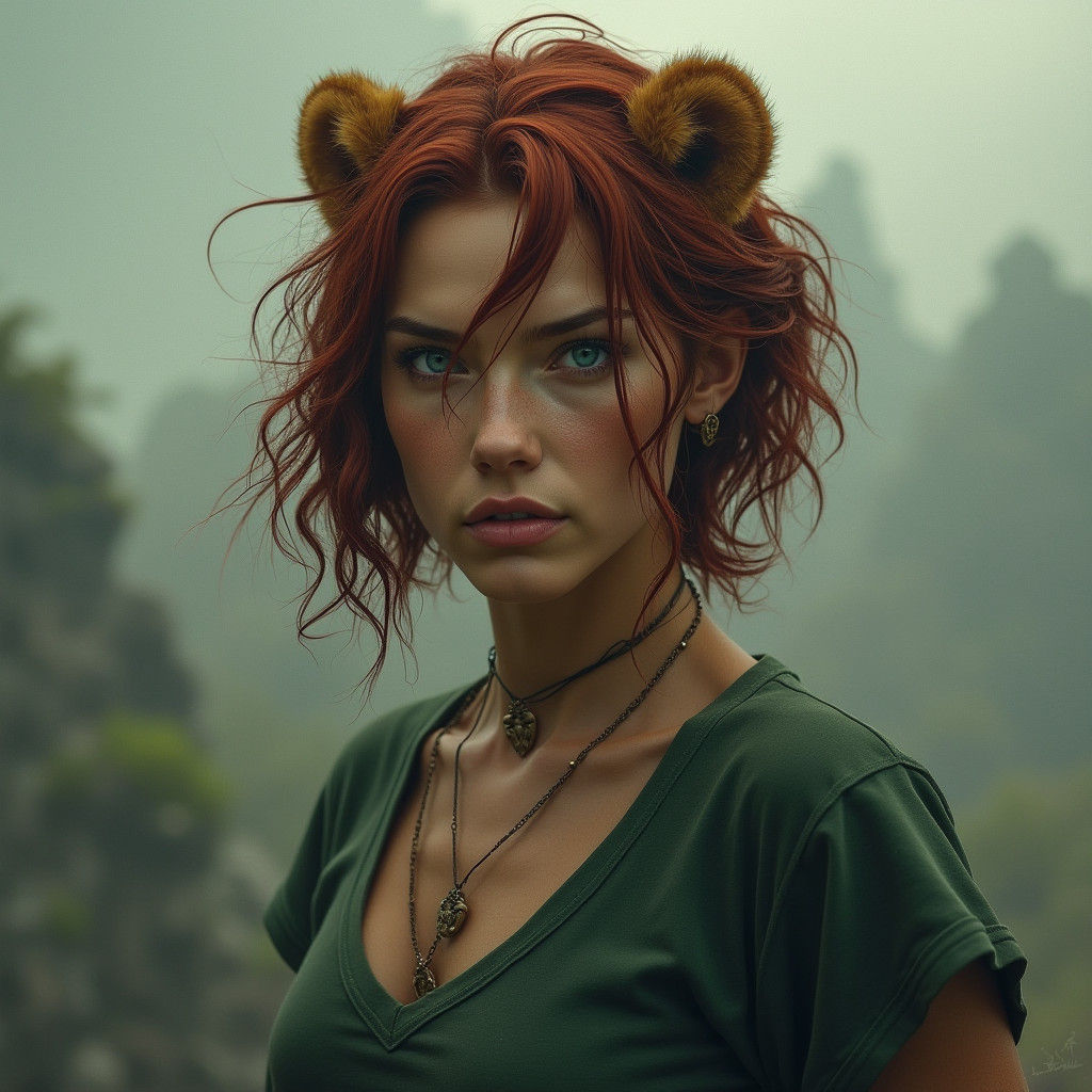 Lioness-Human Hybrid: A Digital Matte Painting