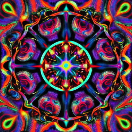 Vibrant Psychedelic Wheel in Bold Colors