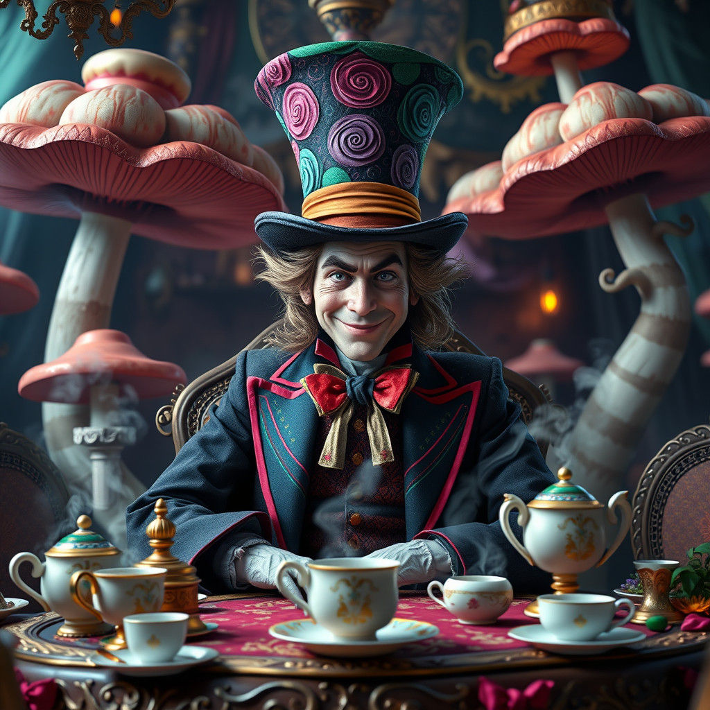 Mad Hatter's Tea Party: Fantasy Concept Art