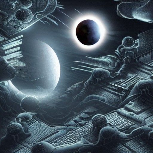Eternal Eclipse: Photorealistic Space Horror