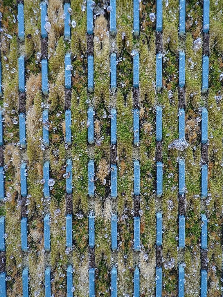 Close-up Portrait of a Weathered Plan Tree in Rainy Studio L...