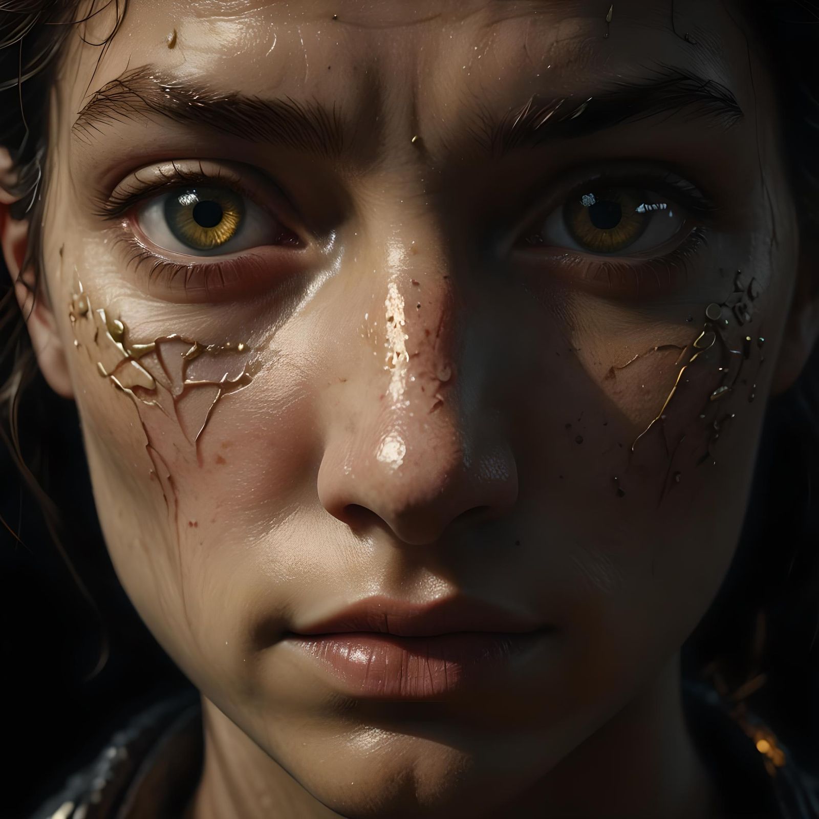 Photorealistic Female Portrait with Volumetric Lighting