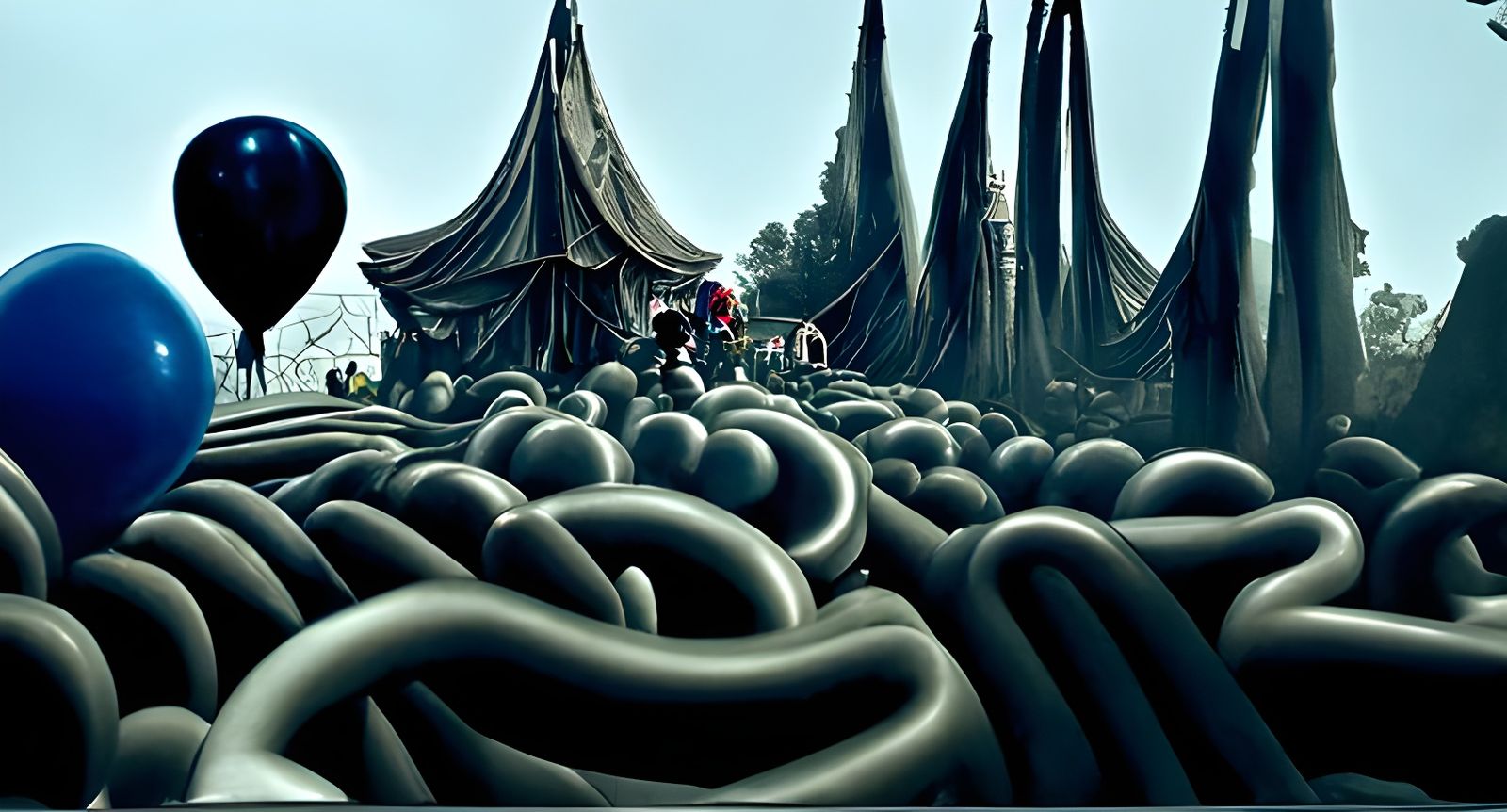 Fantastic Balloon Maze with Circus Performers