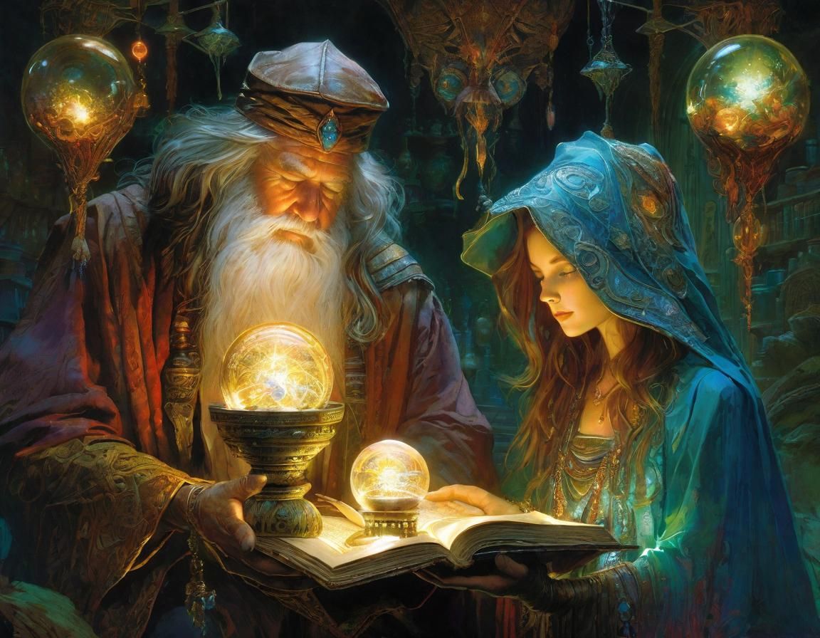 Sorcerer and Apprentice in Dystopian Setting