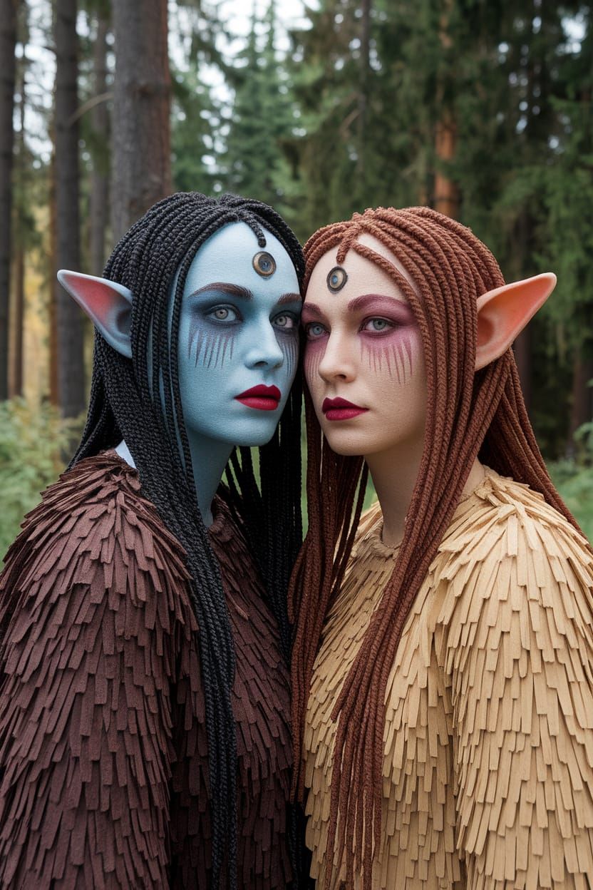 Where They Touched Split-Infinity in Their Clothes Carved fr...