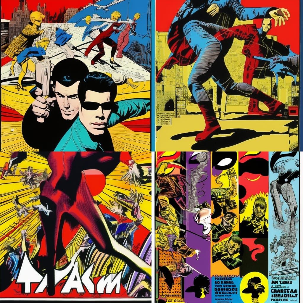 Superhero in Motion: Comic Book Art Style