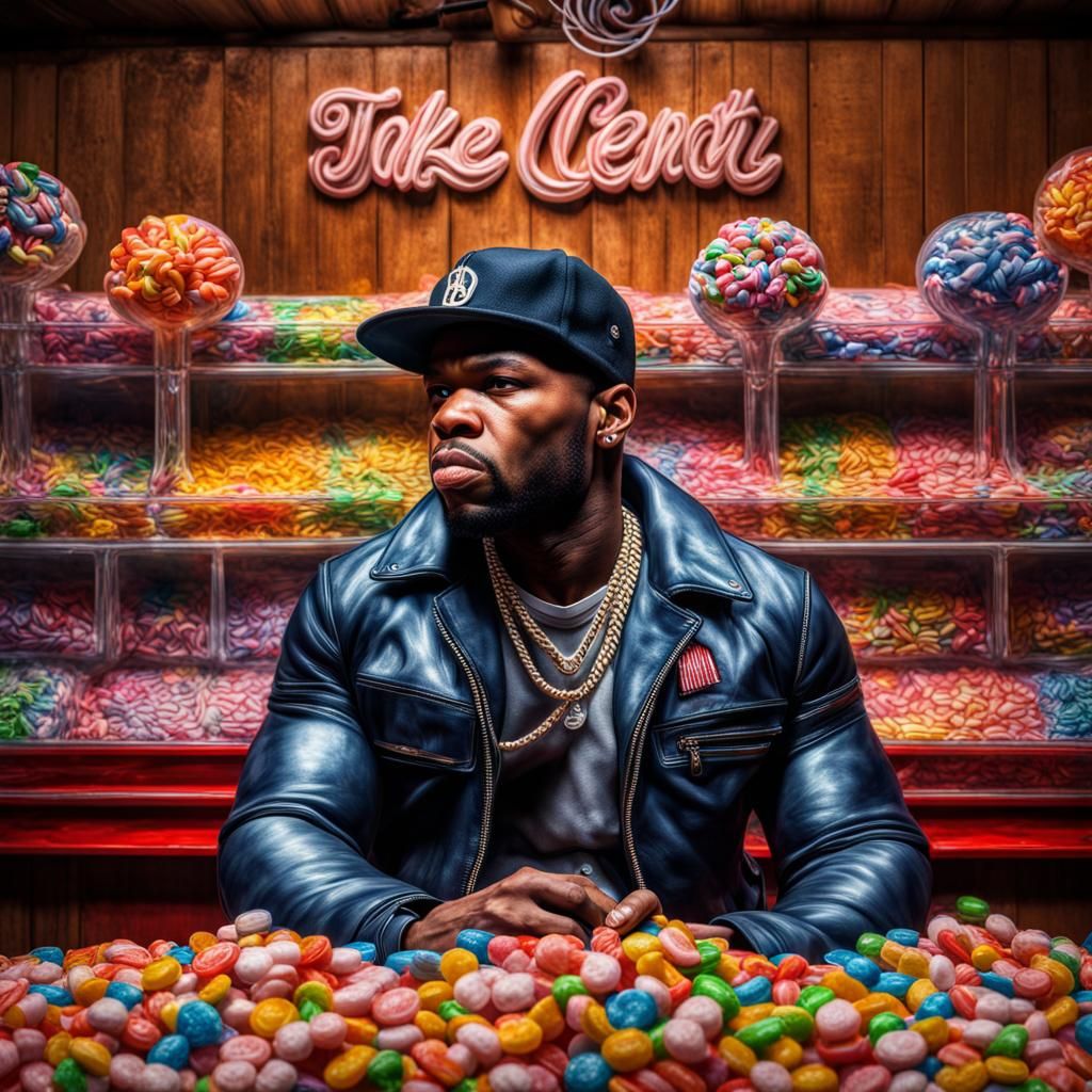 Hyperrealistic Candy Shop Still Life in HDR