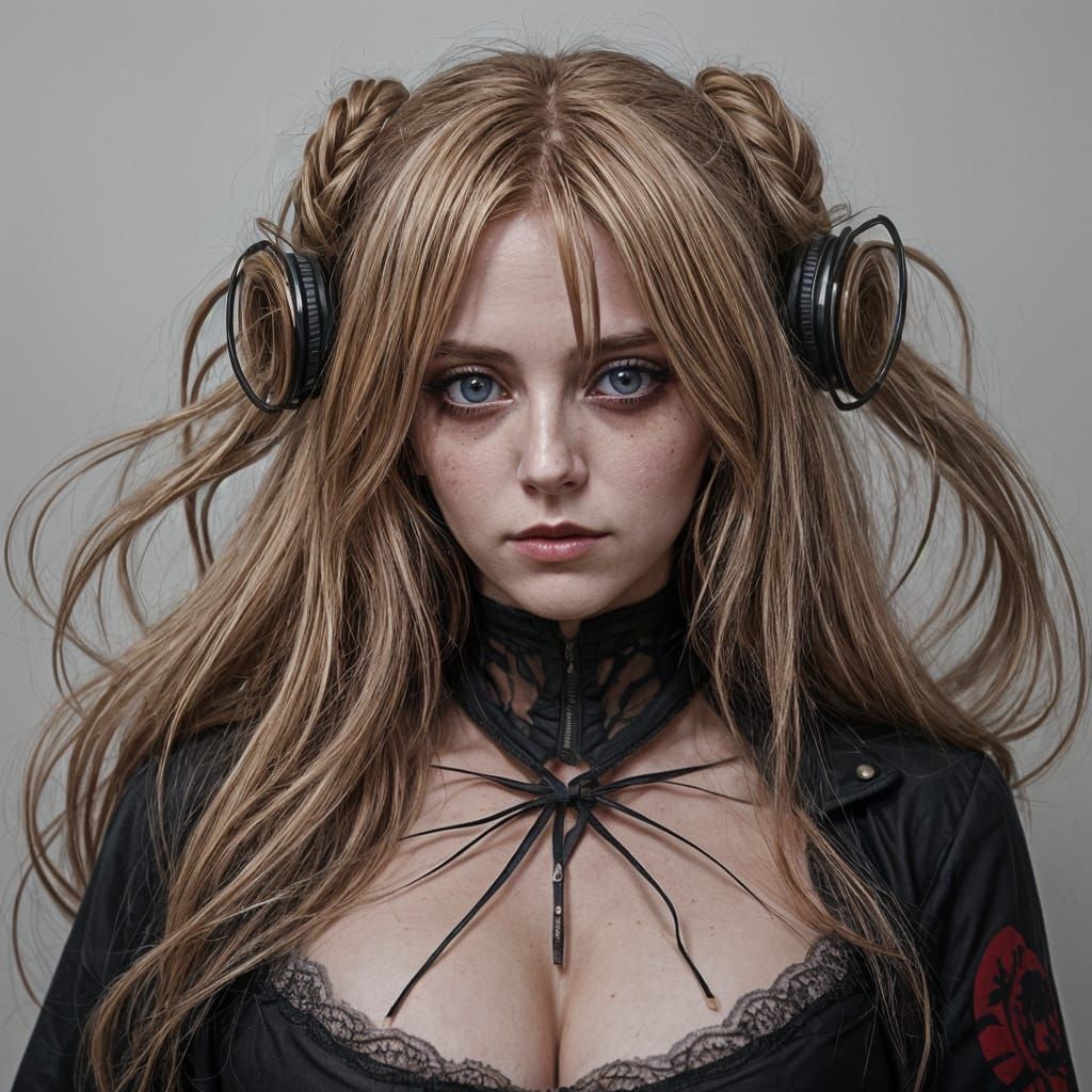 Anime-Inspired Portrait of a Young Girl in a Fantasy World