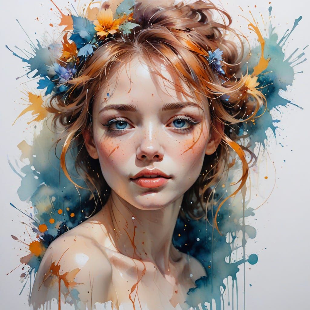 Dreamy Watercolour Whispers in Soft Focus