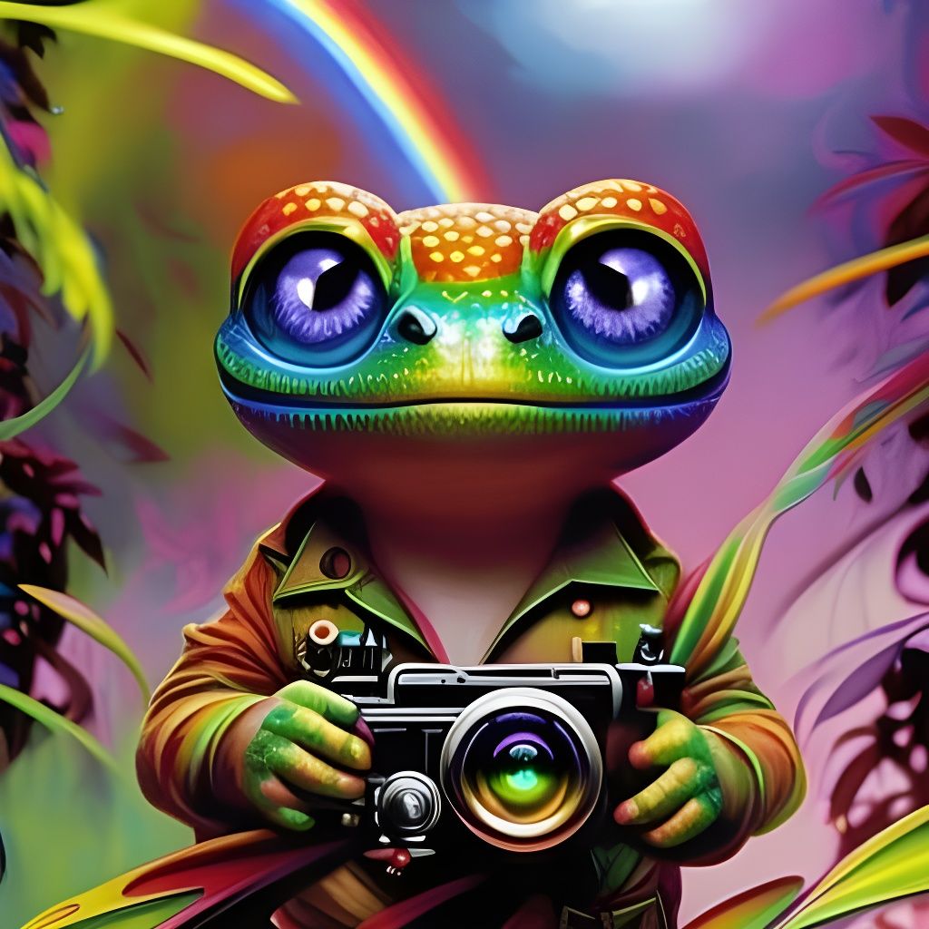 Dramatic Digital Illustration with Vibrant Lighting