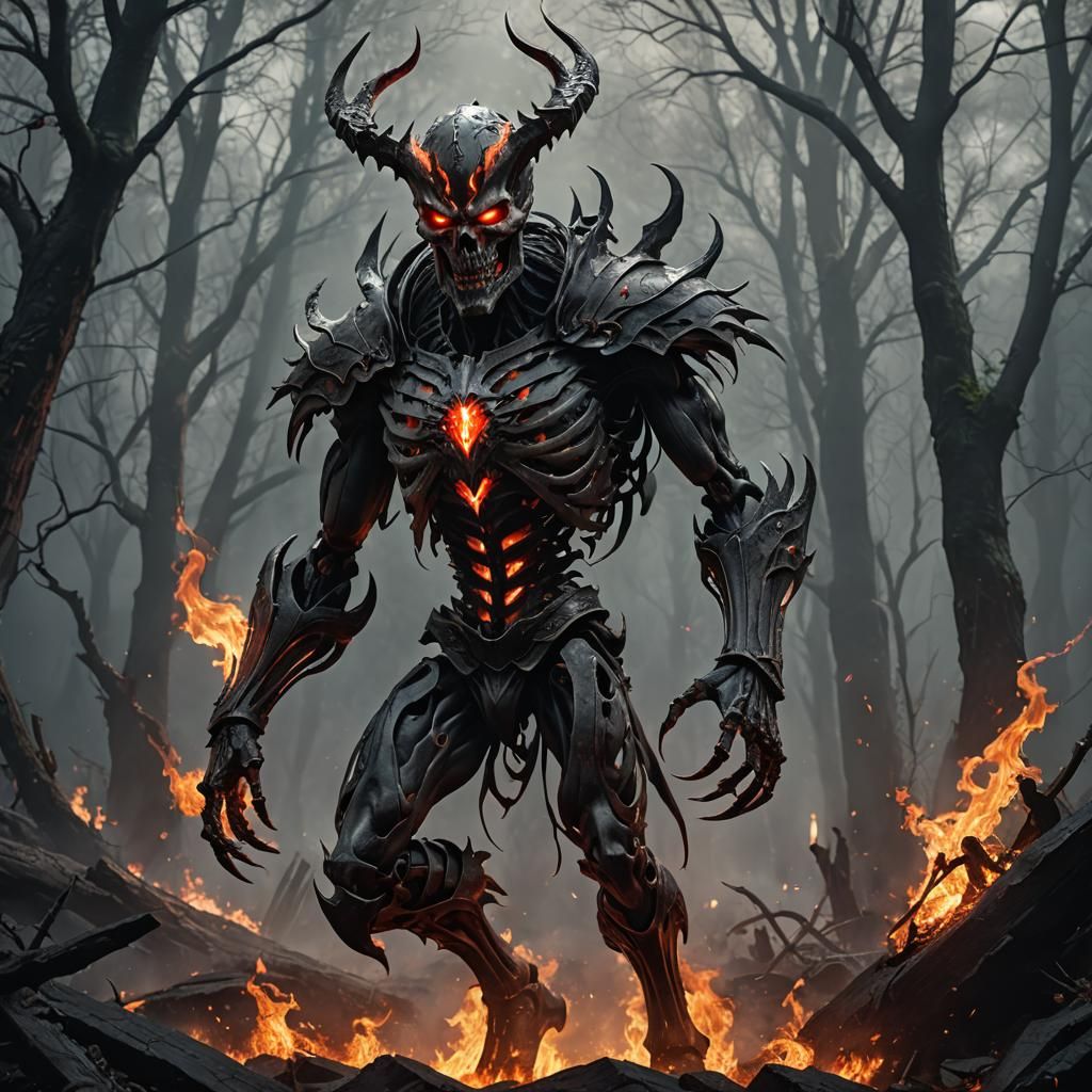 Balor, Leader of Fomorians: Hyperrealistic Dark Fantasy Art