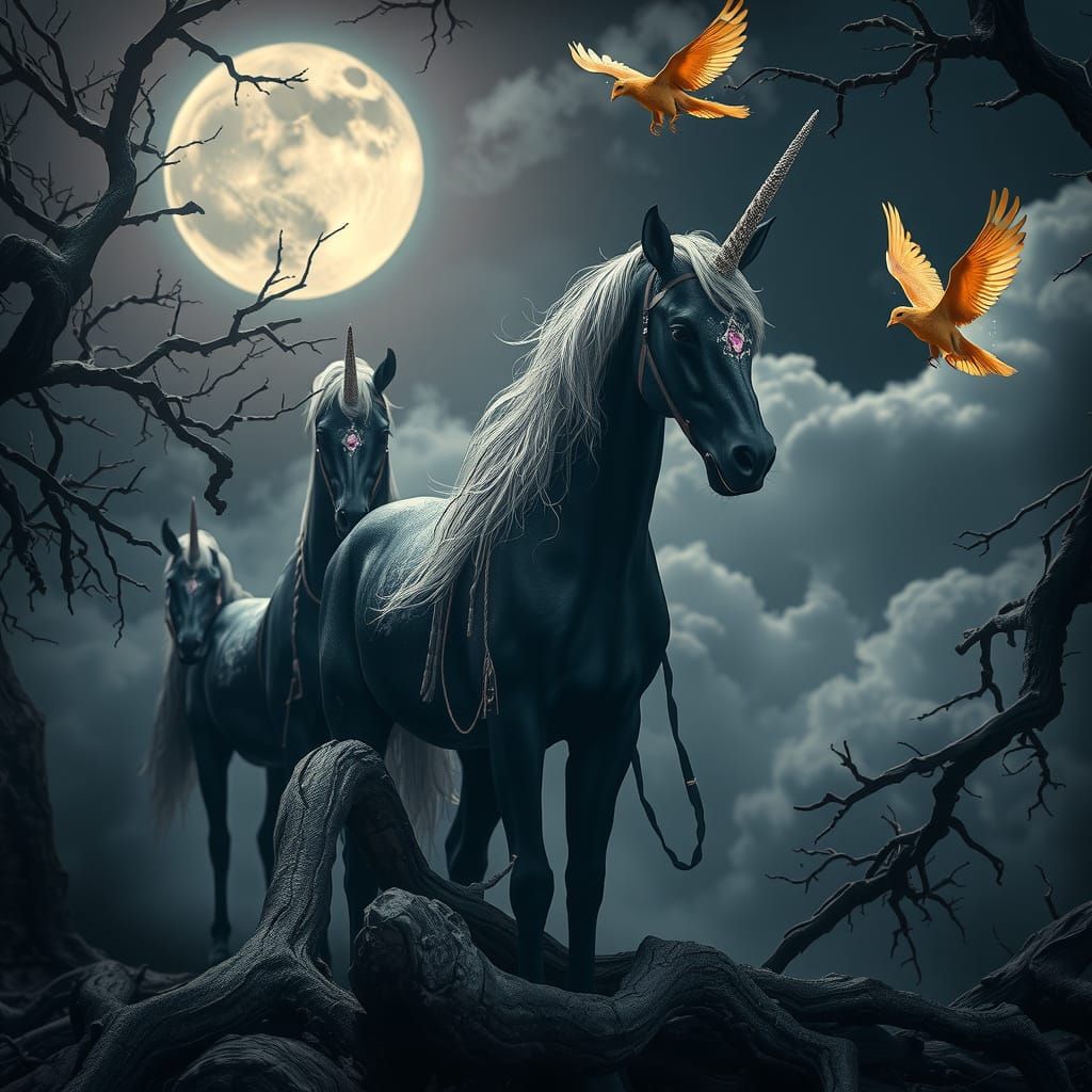 Melodicorns and Shadowweavers in a Haunting Fantasy Realm