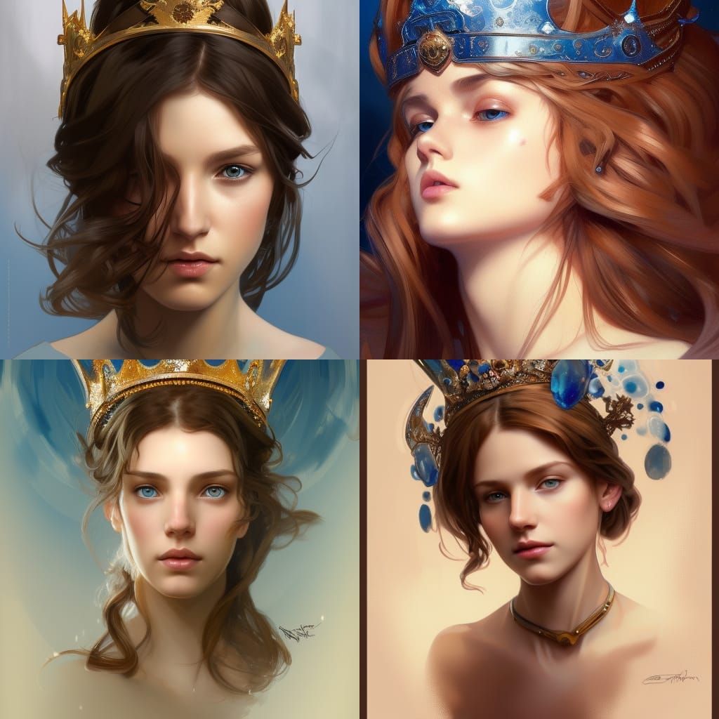 Girl with Crown: Hyperdetailed Portrait in Unreal Engine
