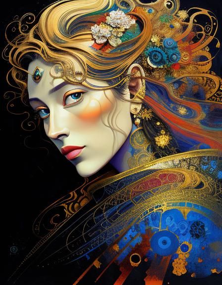 Portrait of a woman.