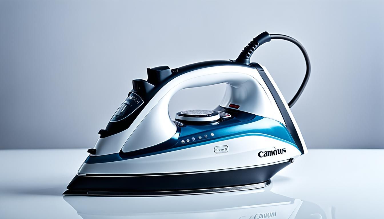 Sleek Electric Iron: Minimalist Product Design