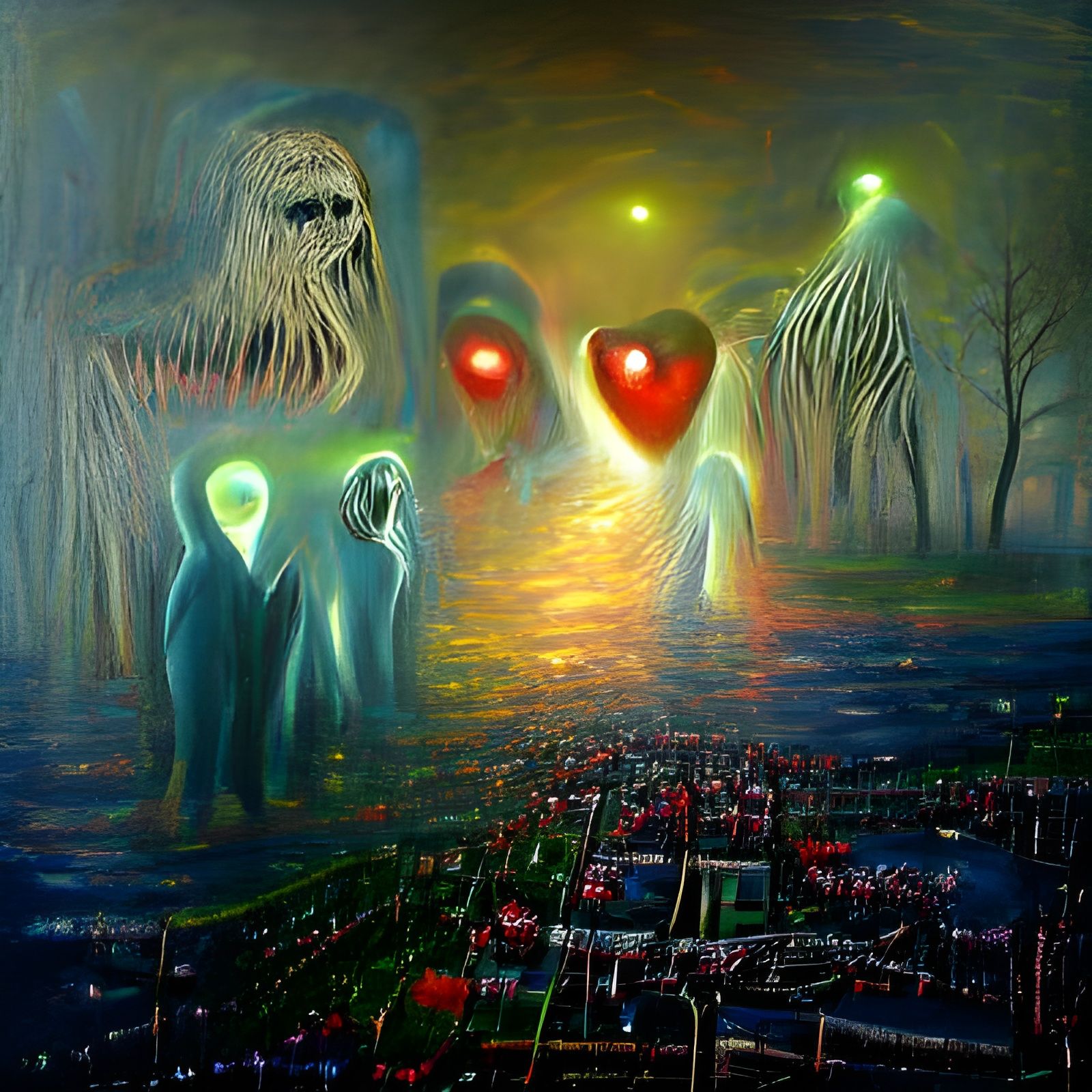 Surreal Sci-Fi Painting of a Billion Lights