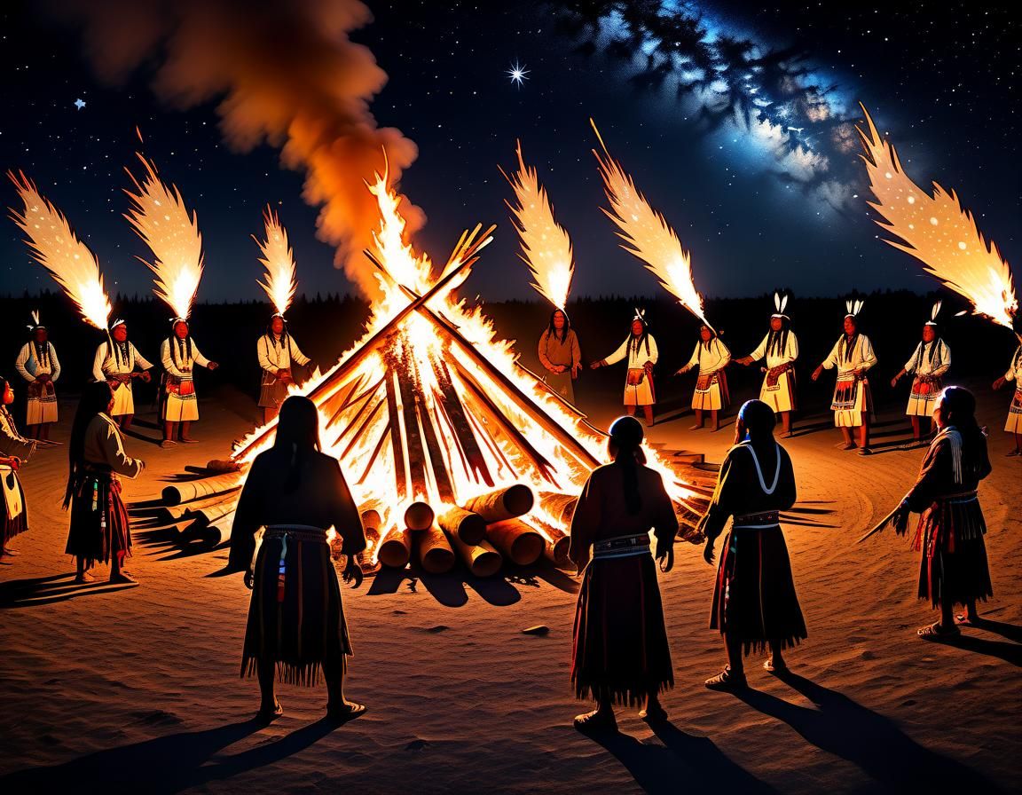 Lakota Indians in Sun Dance ceremony II