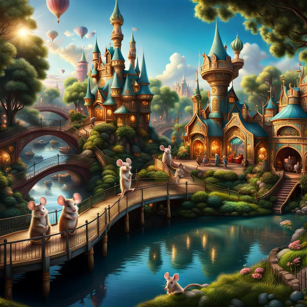 "Our theme park Mouseville is a beautiful place"