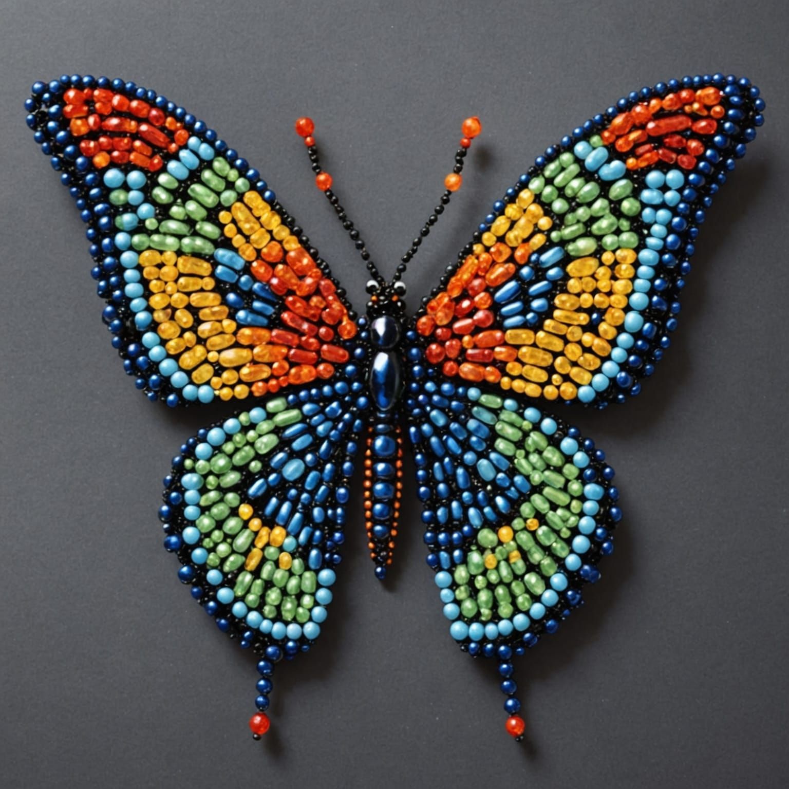 Beaded Butterfly: An Intricate Insect Design