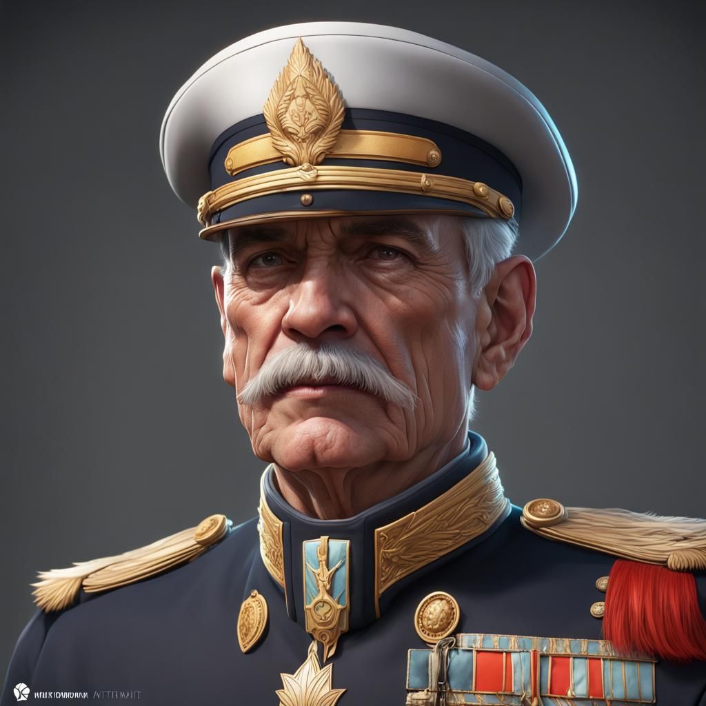 Detailed Portrait of Retired Army Major