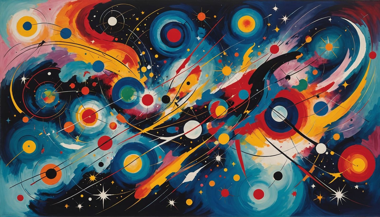 Cosmic Dance of Nebulae and Stars in Abstract Expressionism ...