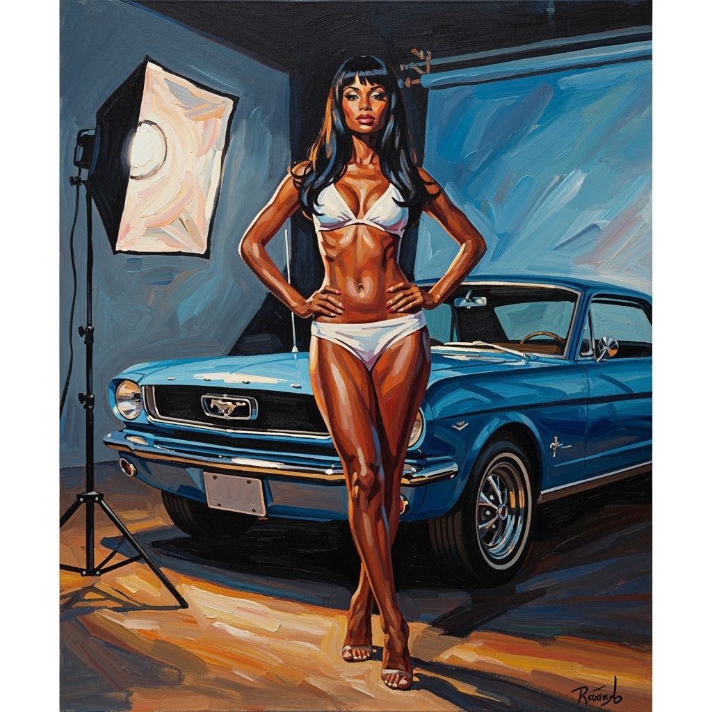 Retro Pulp Magazine Cover: Woman and Mustang