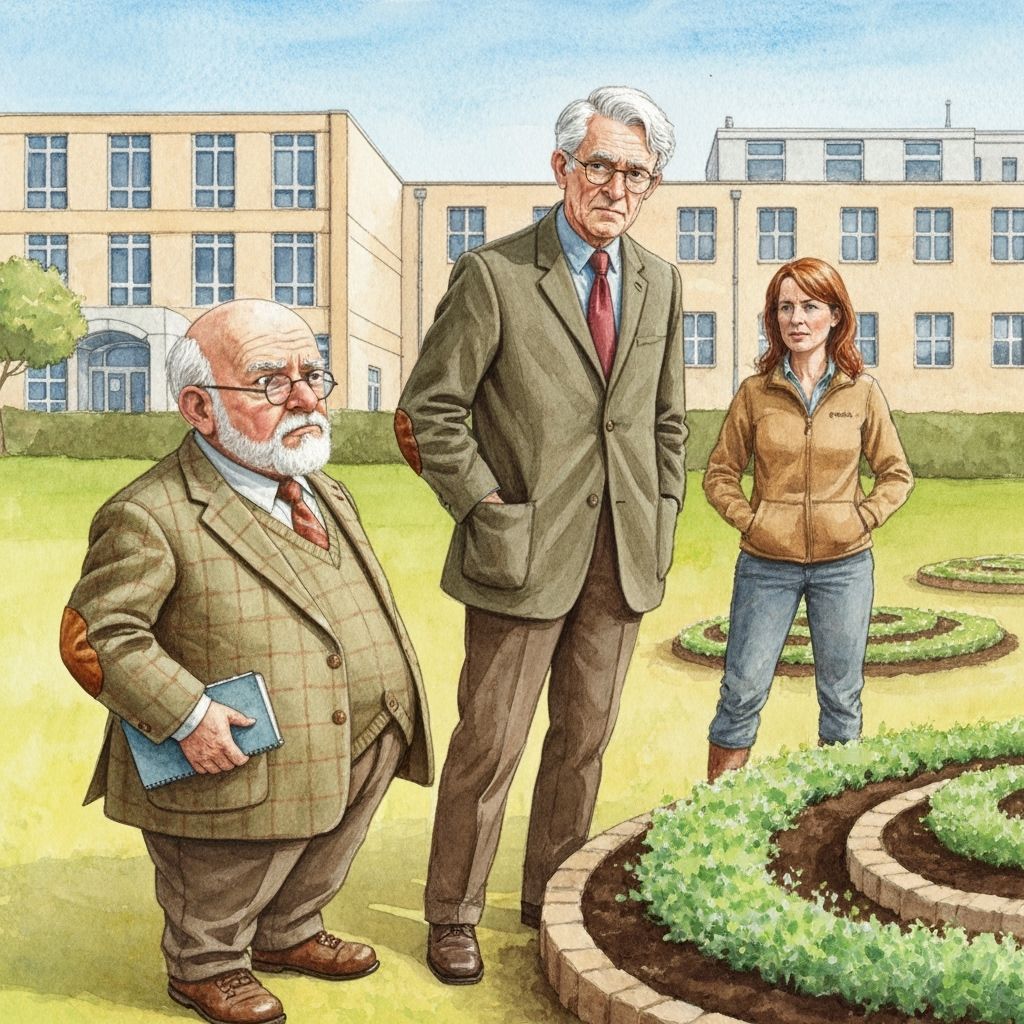 Academic Skepticism in Watercolour Garden Inspection
