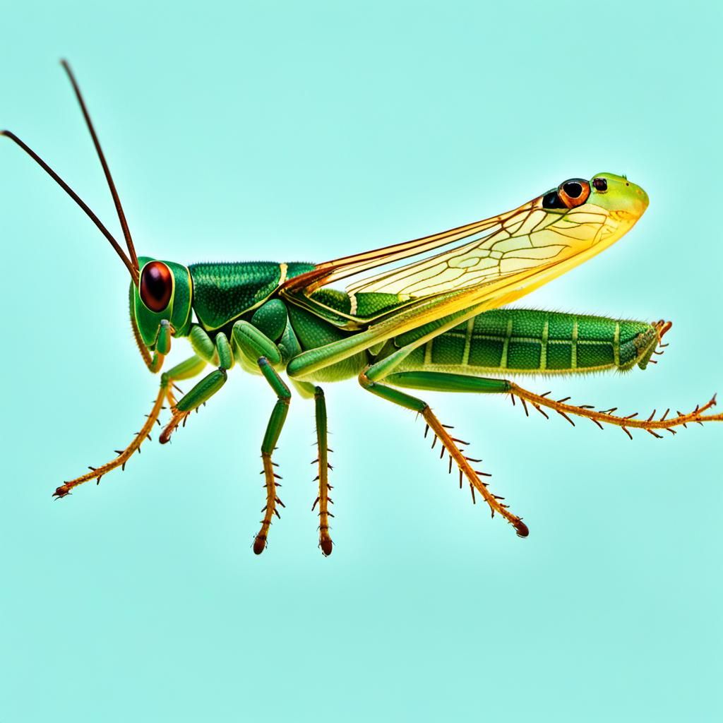 Grasshopper Jump: Stroboscopic Scientific Motion Study