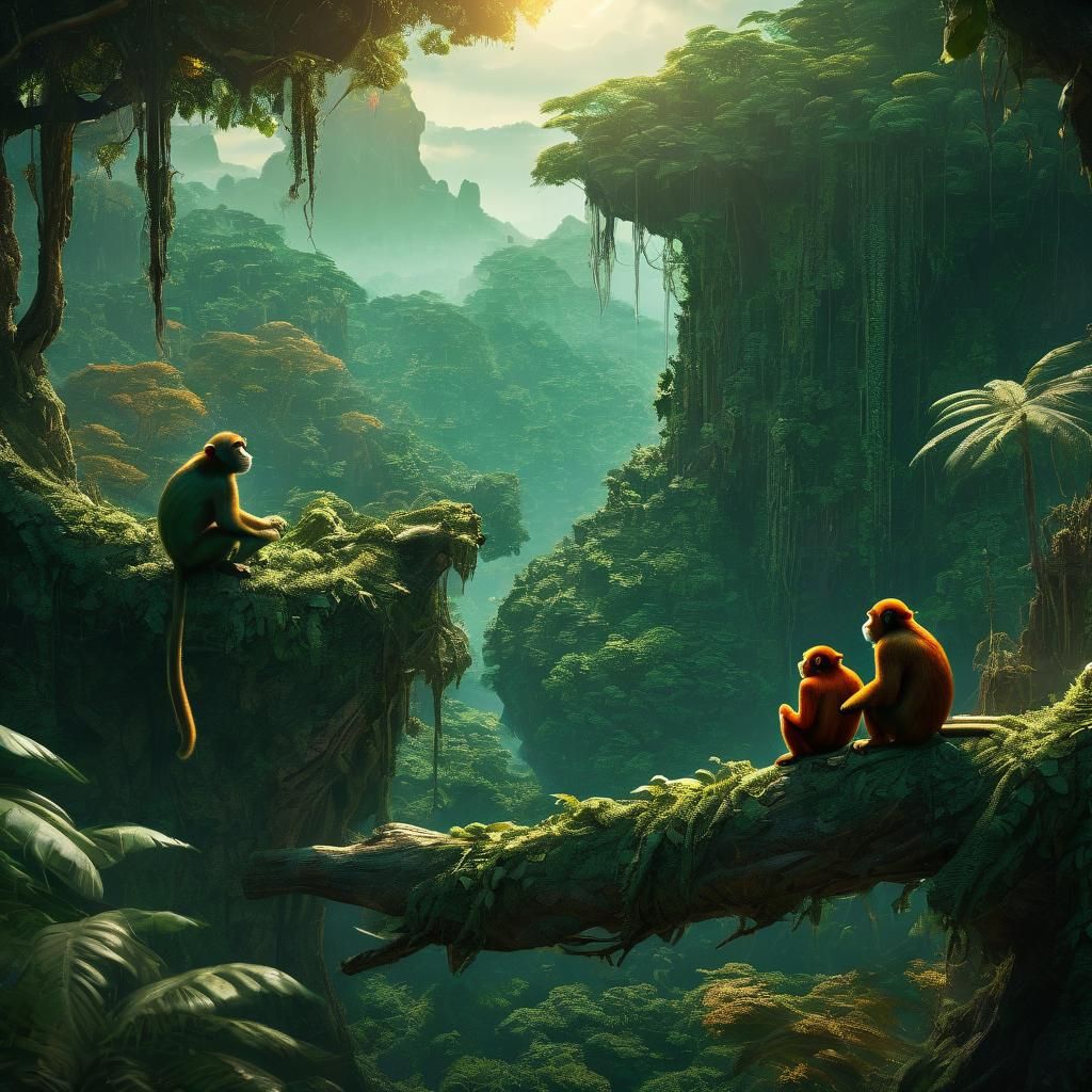 Mystical Jungle Adventure: Digital Matte Painting