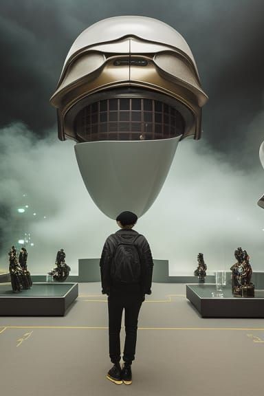 Surreal Space Scene in High Resolution