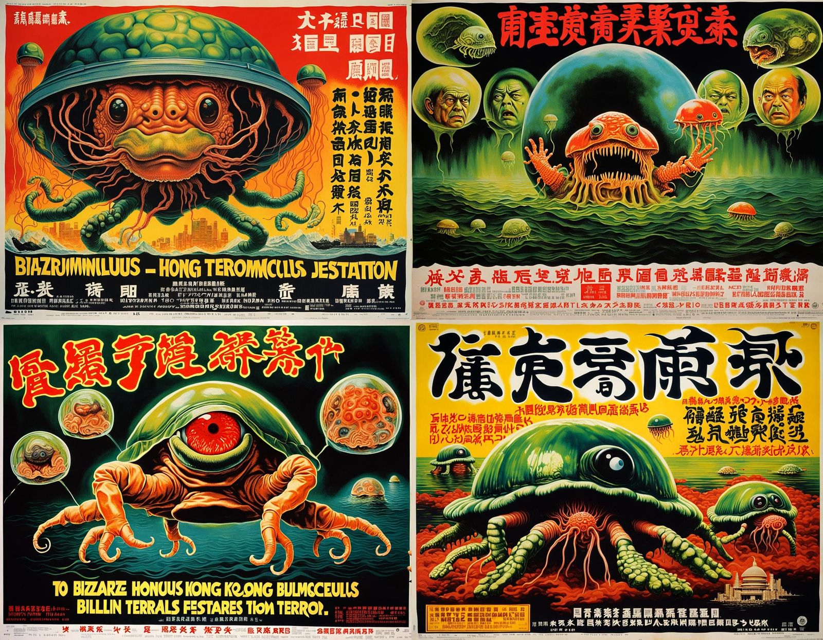 Bizarre 1970s Movie Poster with Hong Kong Terrapin