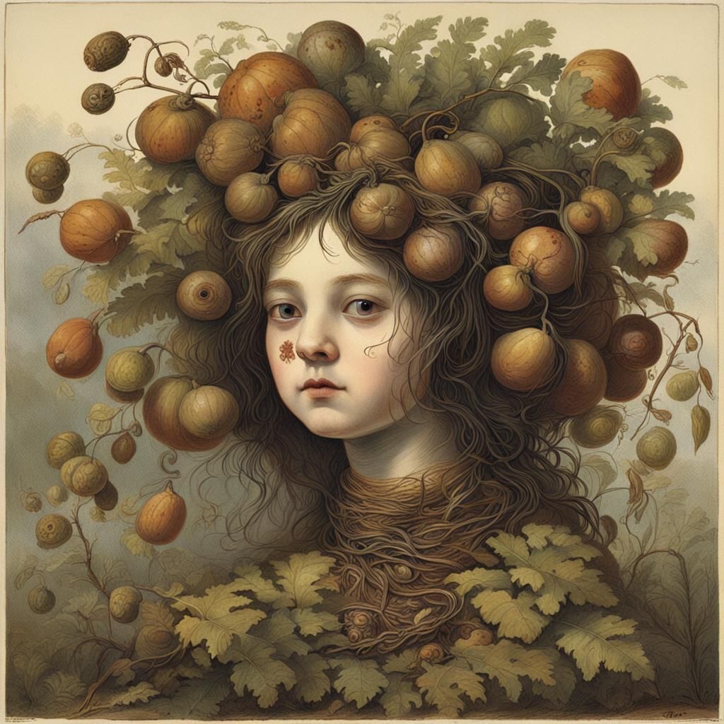 Surreal Portrait of a Girl in Detailed Matte Painting