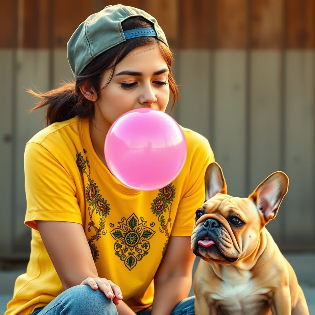 Whimsical Moment of Frenzied Delight