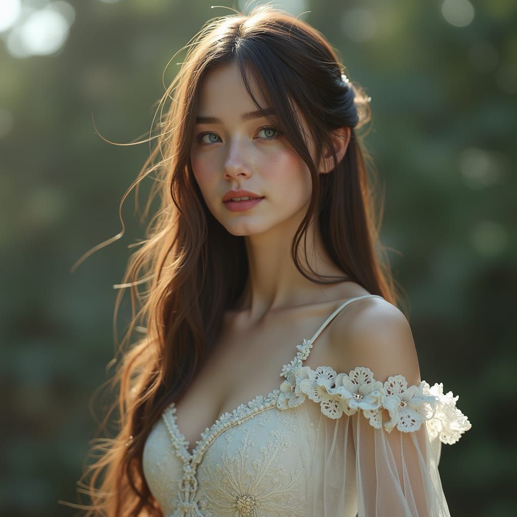 Ethereal Portrait of a German Woman in Fantasy Style