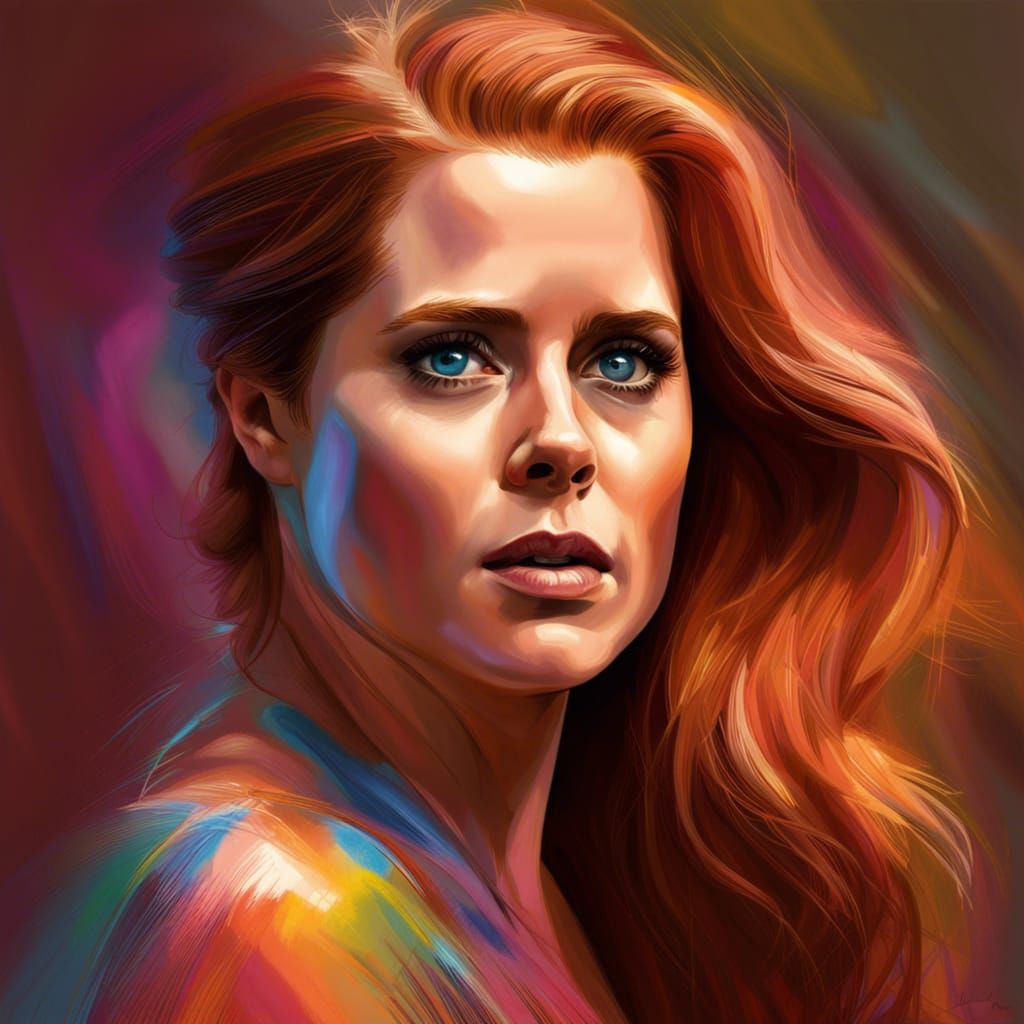 Hyperrealistic Portrait of Actress in Splash Art Style