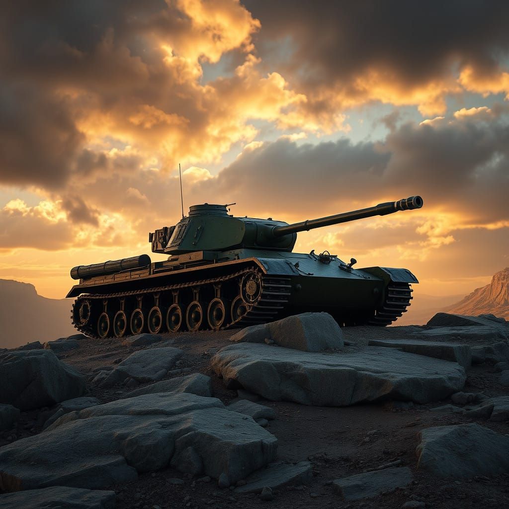 War-Torn Wasteland Monster in Photorealistic Armor